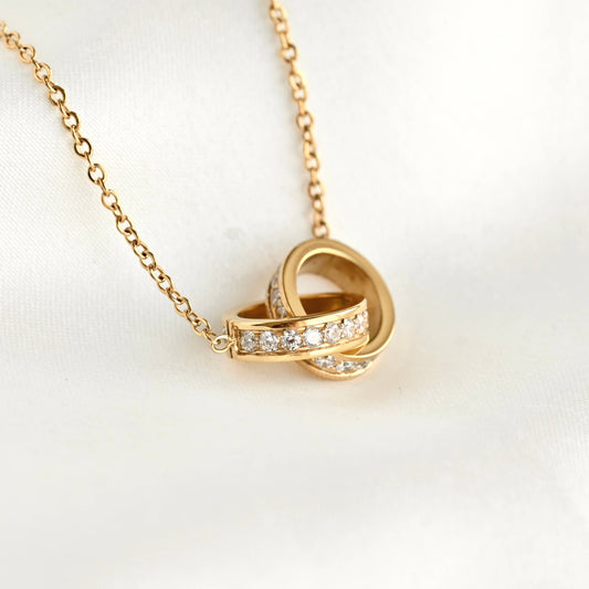 Double Circles Necklace