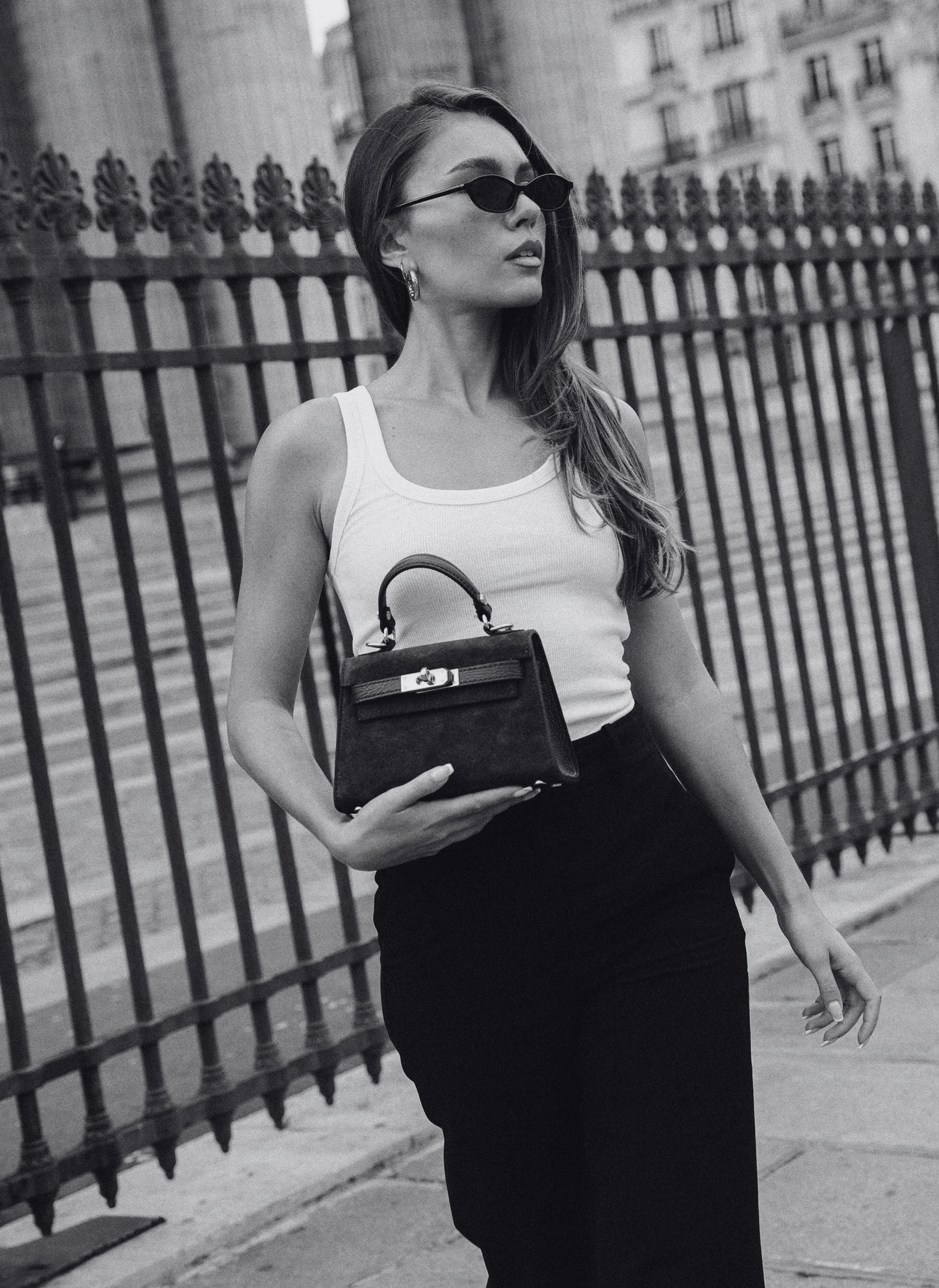 Victoria Bag in Burgundy Suede and Dollar Leather