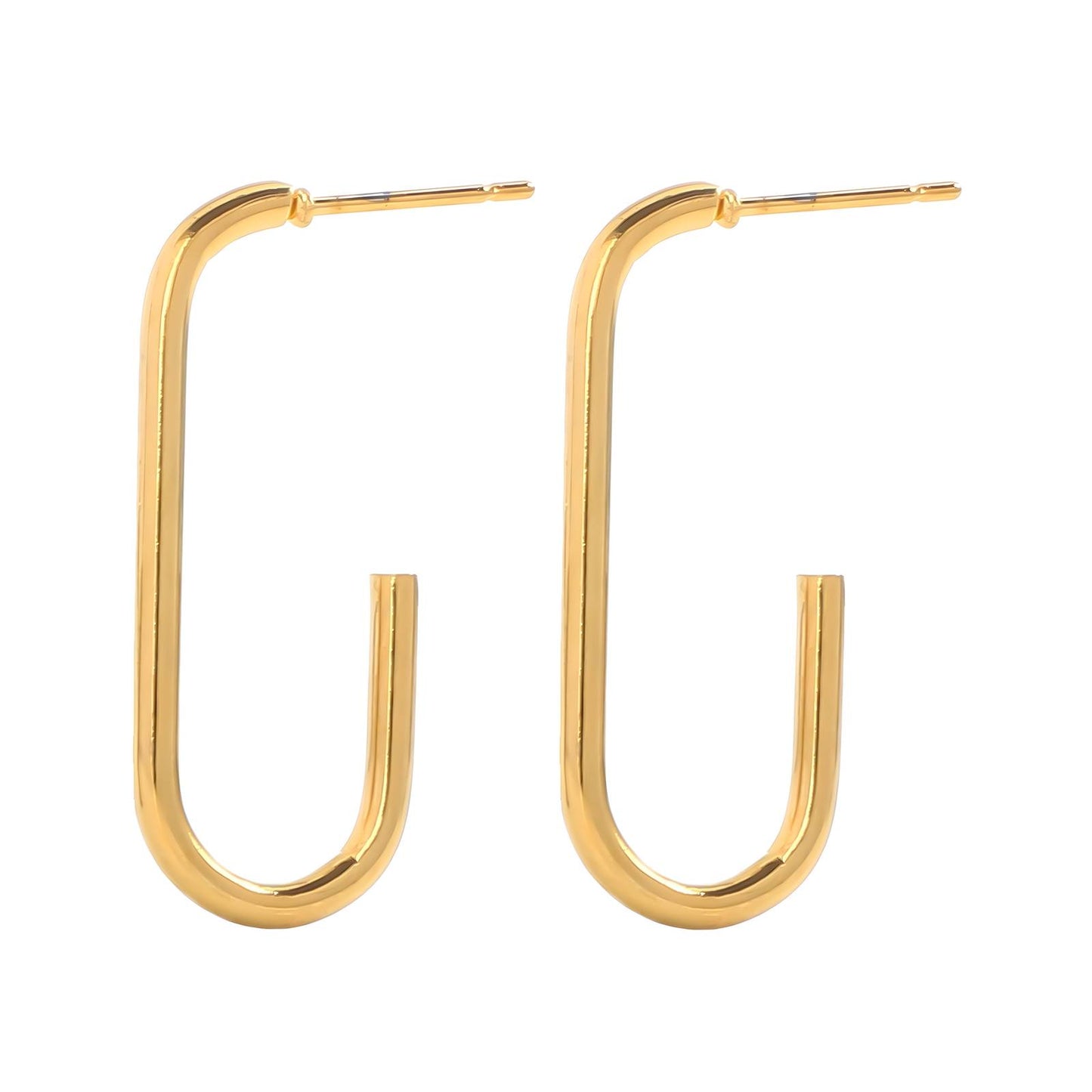 Beatrice 18k Gold U-Shape Earrings