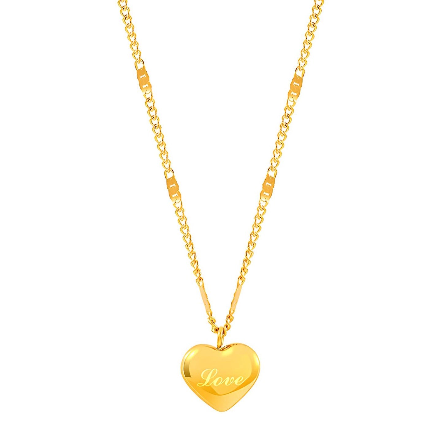 Serenity 18k Gold Heart Necklace