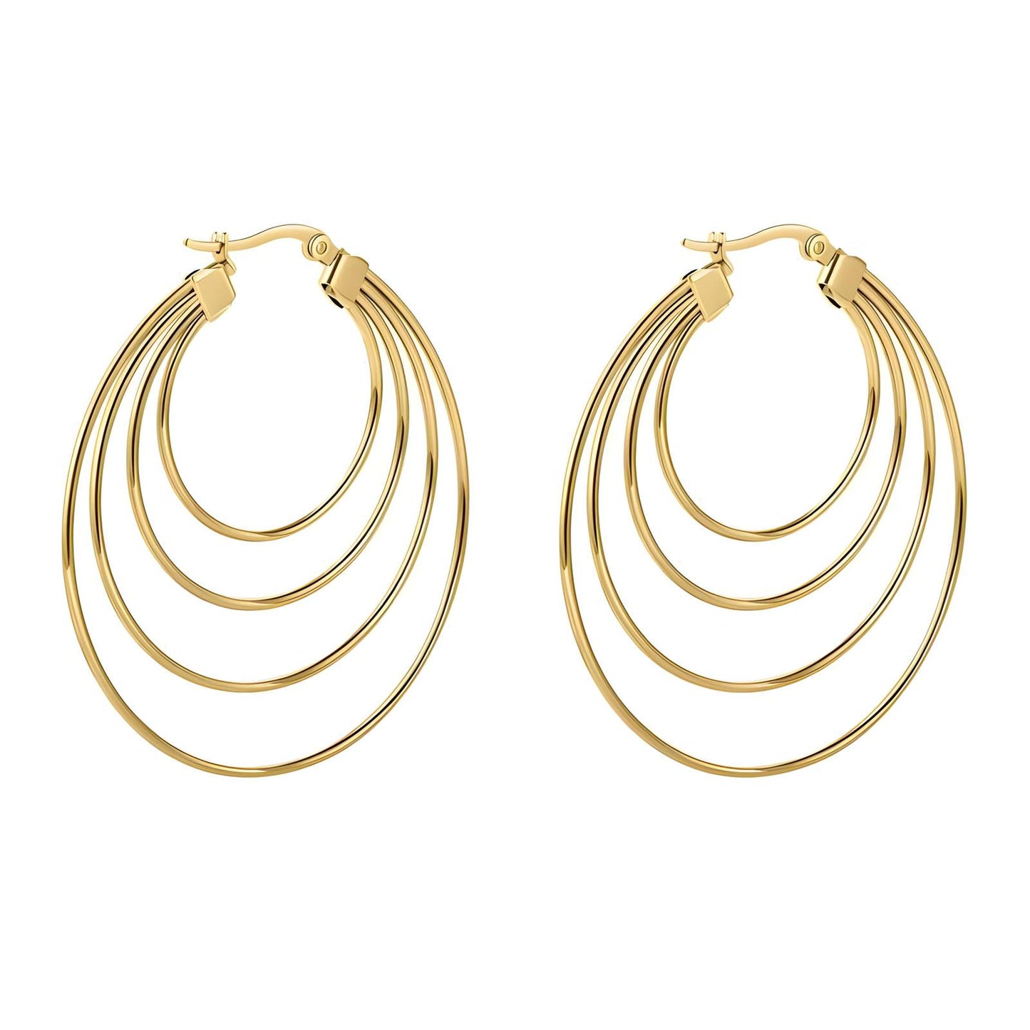 Gold-Tone Multi-Hoop Earrings