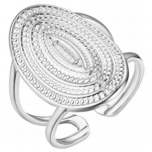 Silver-Oval Ring