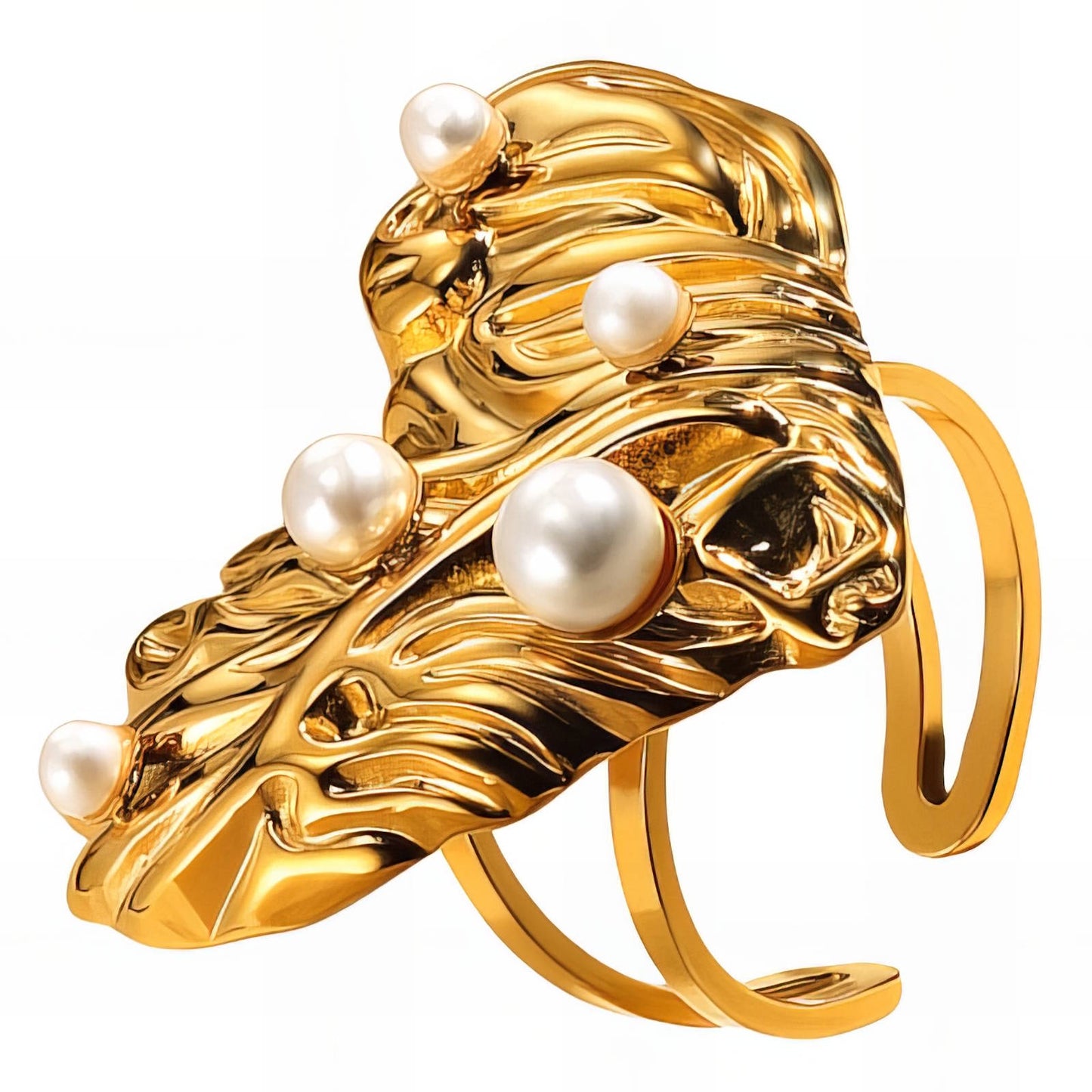 Dalhlia 18k Gold Gold-Tone Heart Ring