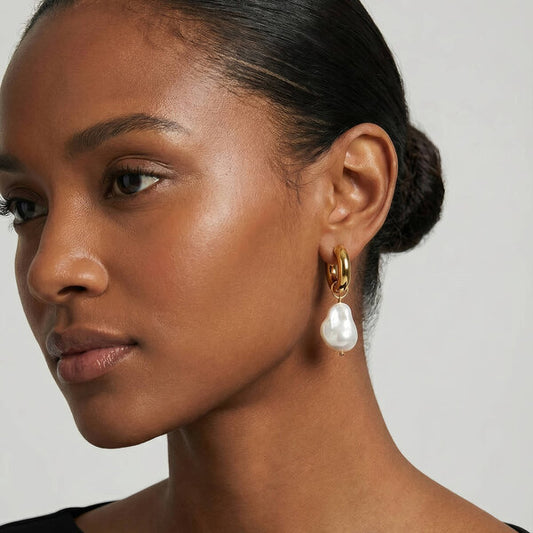 Baroque Pearl Drop Earrings
