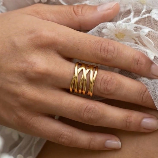 Interlocking Cuff Ring