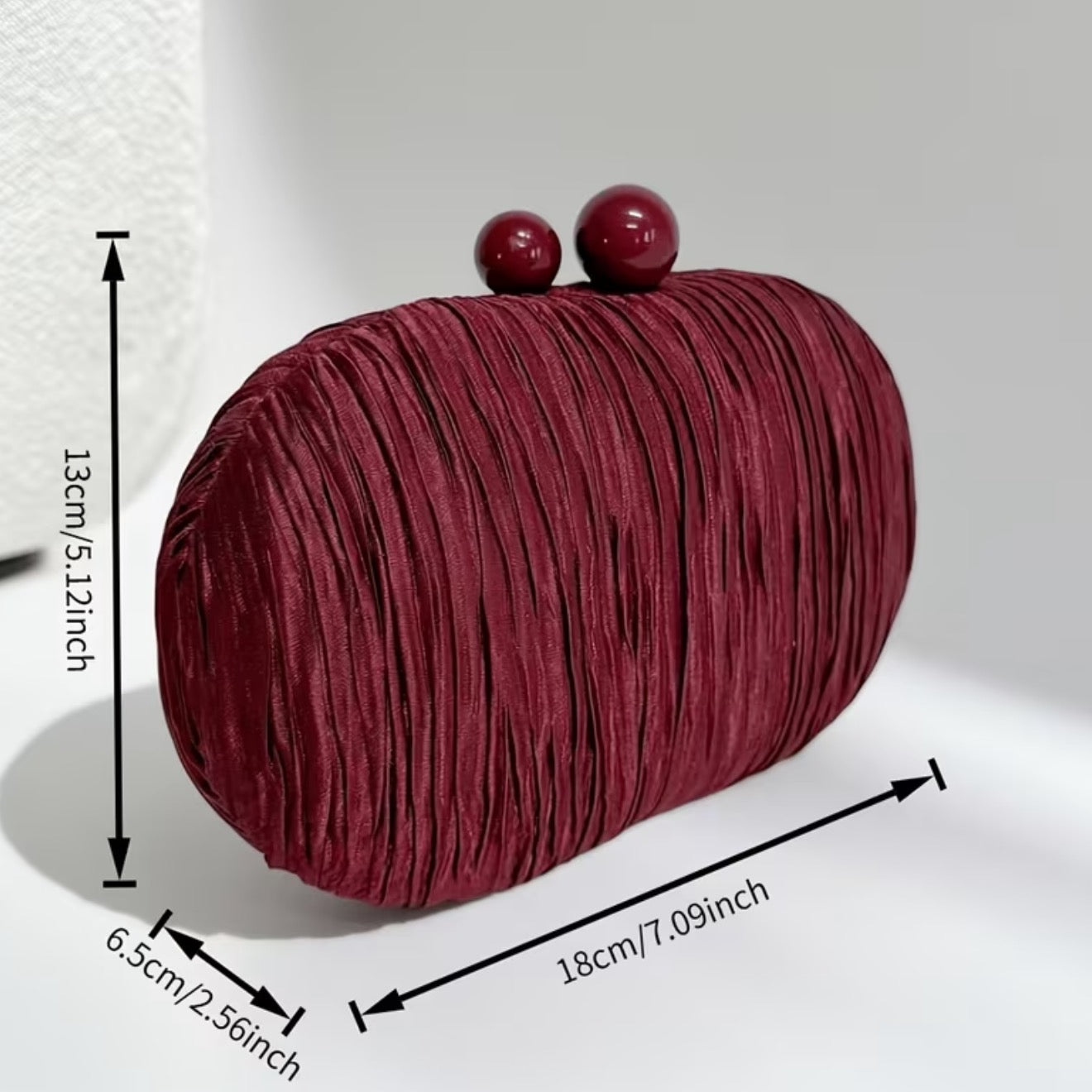 Regal Burgundy Clutch