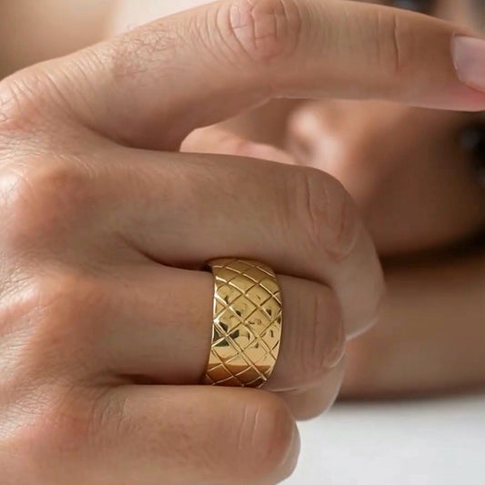 Quilted Dome Ring
