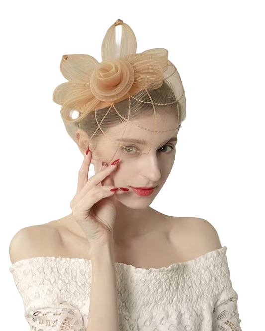 Champagne-Beige Fascinator