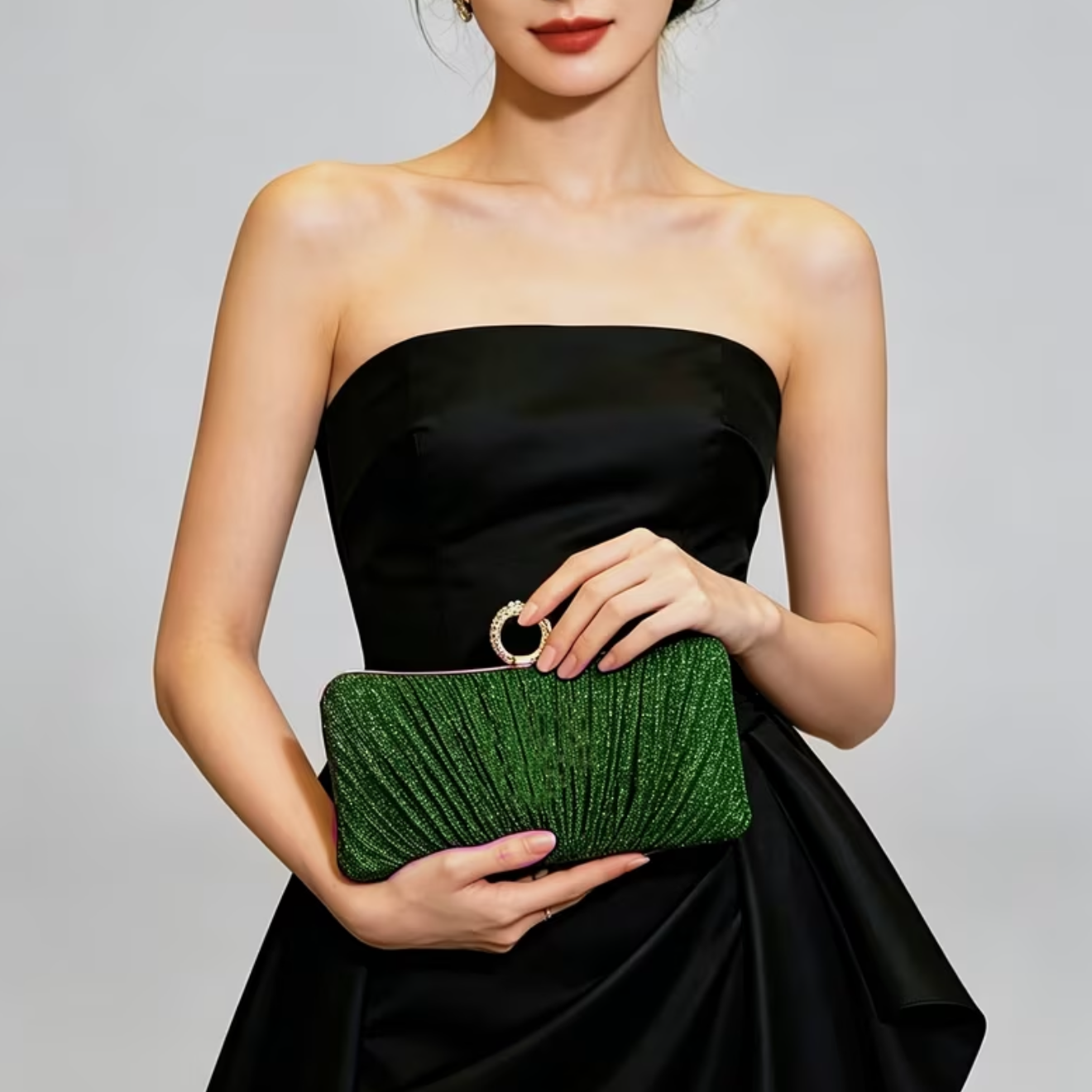 Pleated Royale Clutch