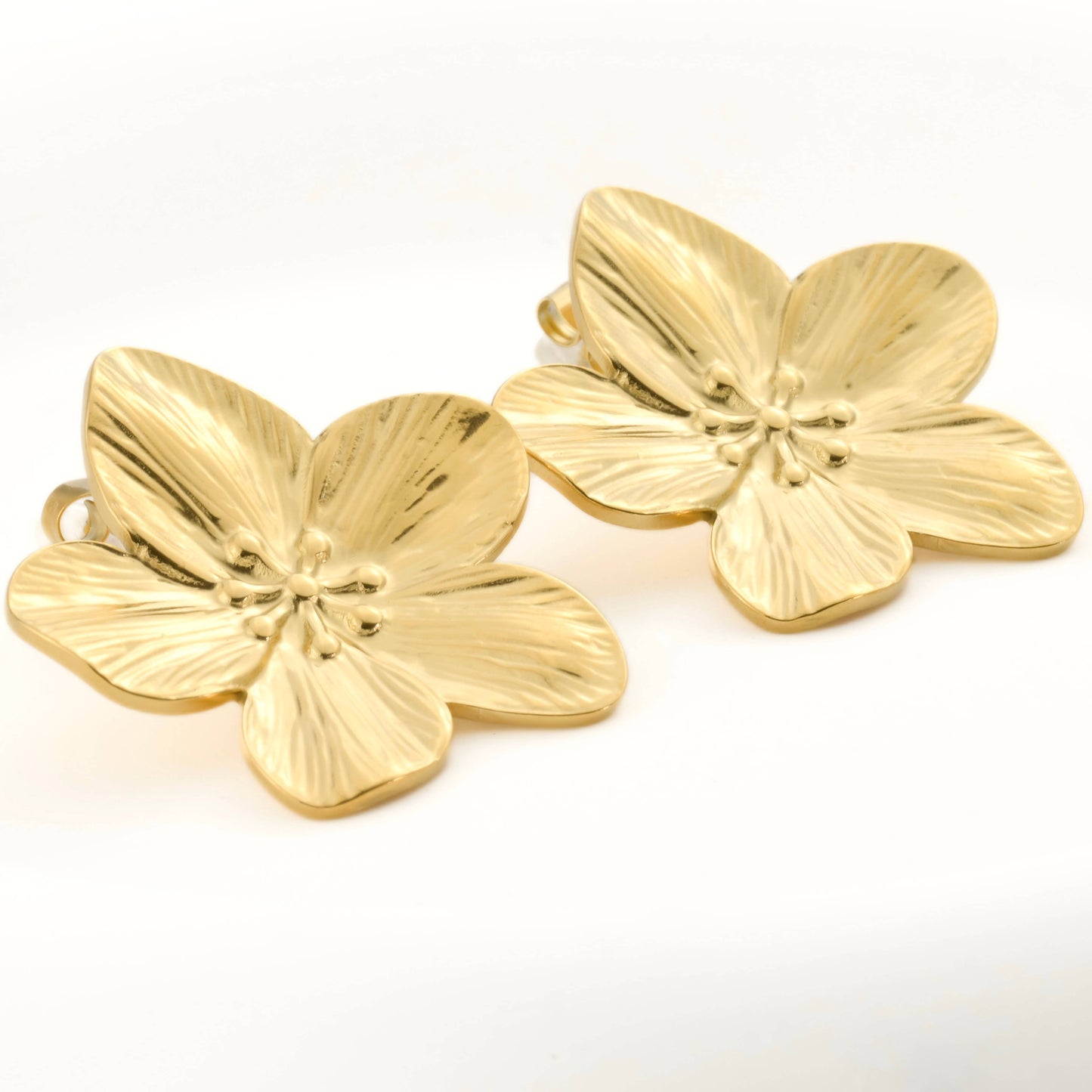 Florence Oversized Flower Earrings - Large Flower Statement