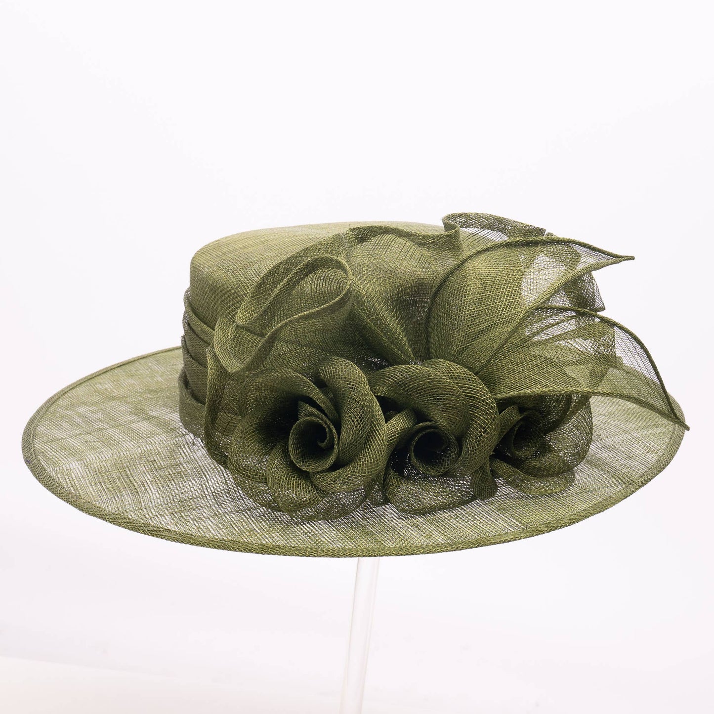 Folded Rose Sina Medium Brim Hat For Women | 119160: YELLOW