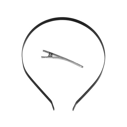 Flower Feather Mesh Fascinator / Headband: Orange