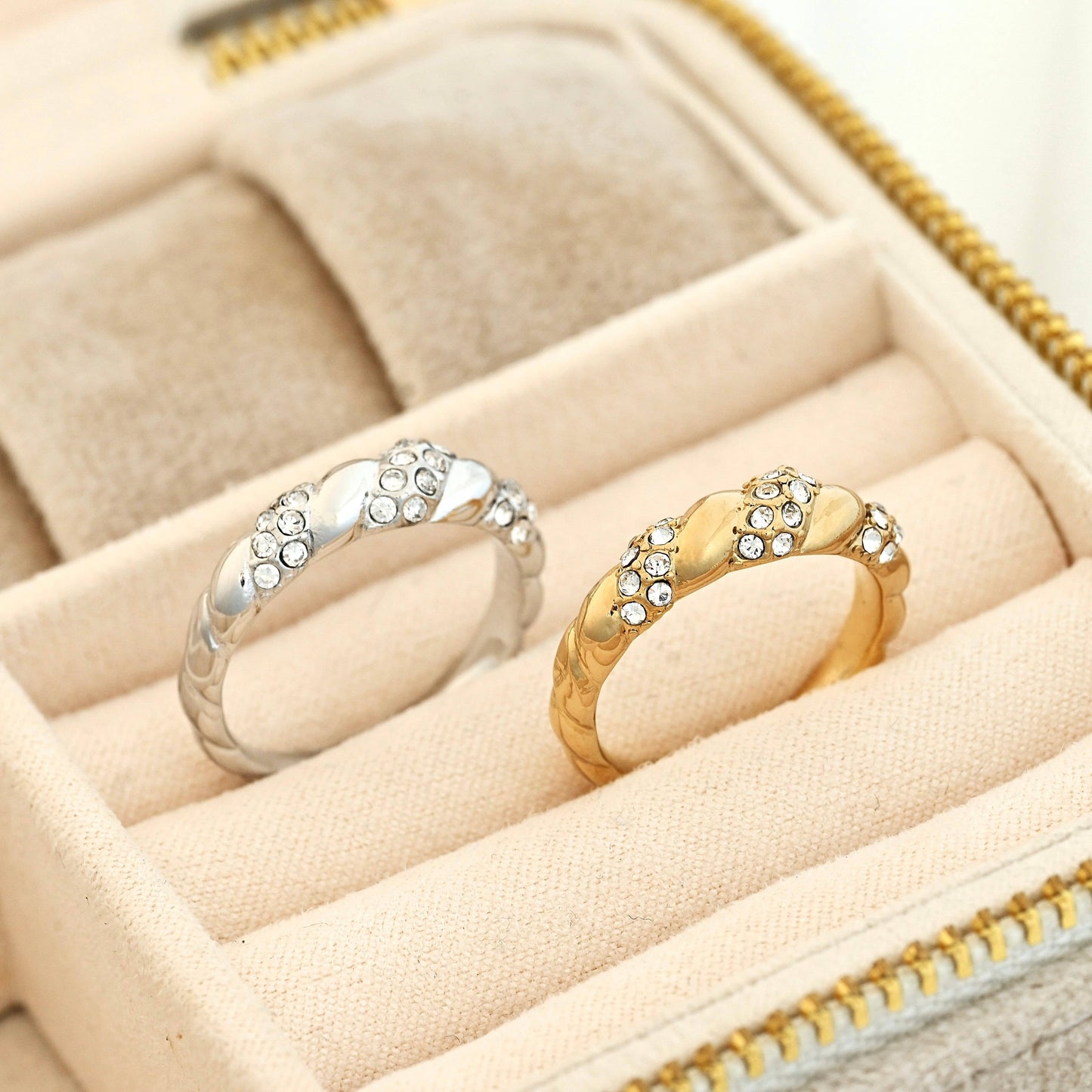 Diamond Twist Ring.