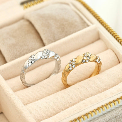 Diamond Twist Ring.