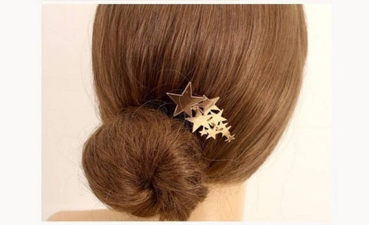 Gold Star Hair Clip,Hair Accessories,Barrette,Gift.Bride