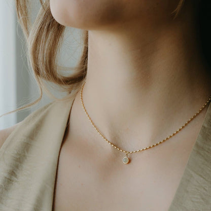 Moonstone Dainty Pendant Necklace