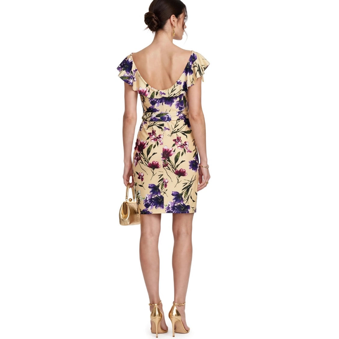 Ruffle V Dress