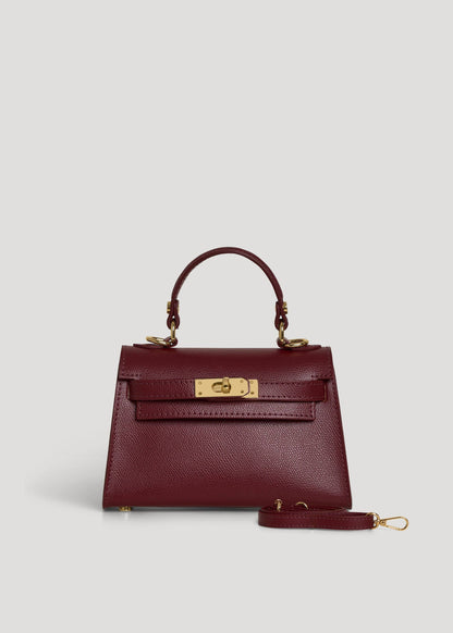 Victoria Bag in Burgundy Epson Leather