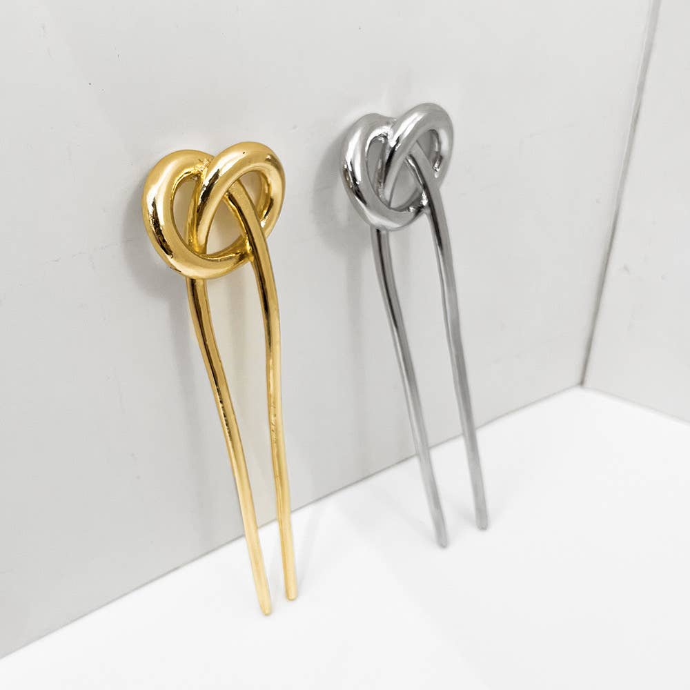 Minimalist Metal Hair Clips – Effortless Updos: Gold