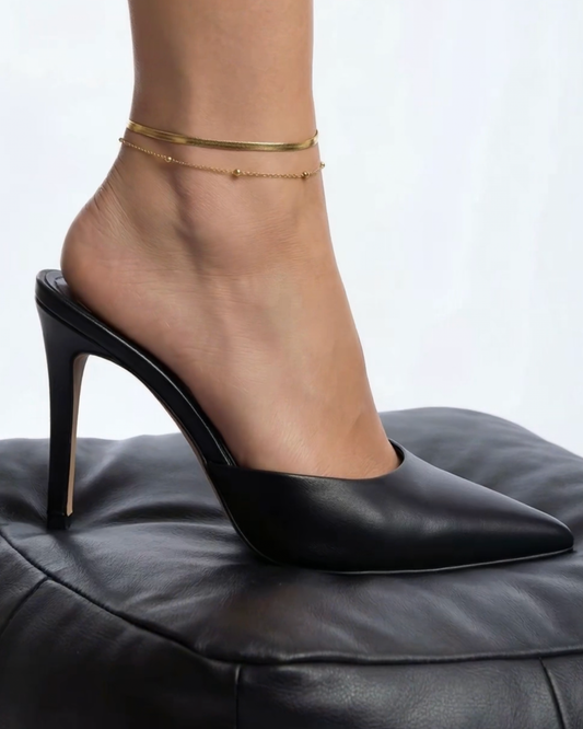 Crista Herringbone Anklet