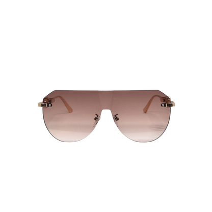 Oversized Rimless Aviator Sunglasses