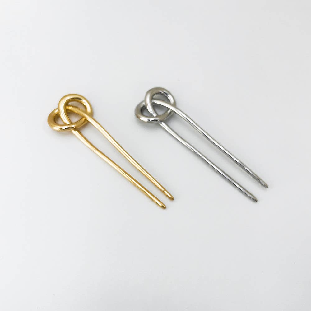 Minimalist Metal Hair Clips – Effortless Updos: Gold