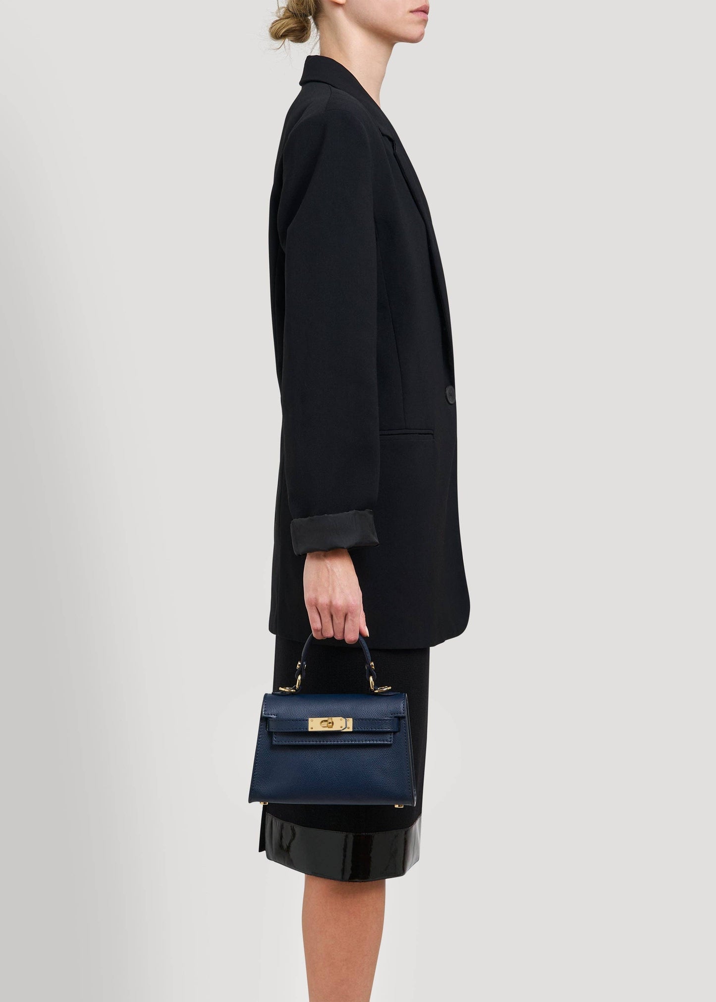 Victoria Bag in Navy Blue Epson Leather