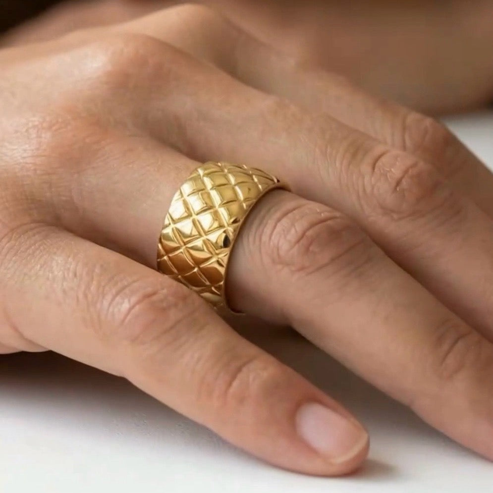 Quilted Dome Ring