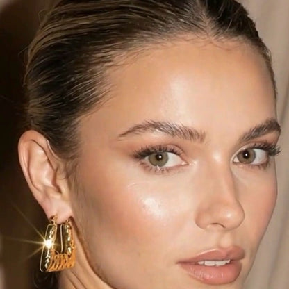 Prisma Textured Square Earrings