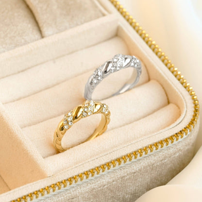 Diamond Twist Ring.