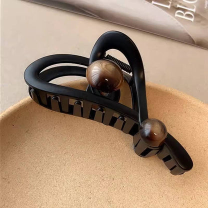 Dhalida Premium Tortoiseshell Hair Claw Clip, Hair Accessories : Black