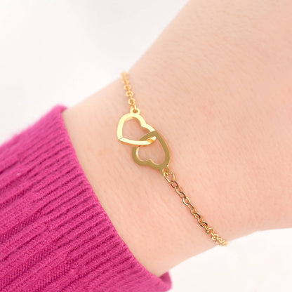 Two Hearts Bracelet
