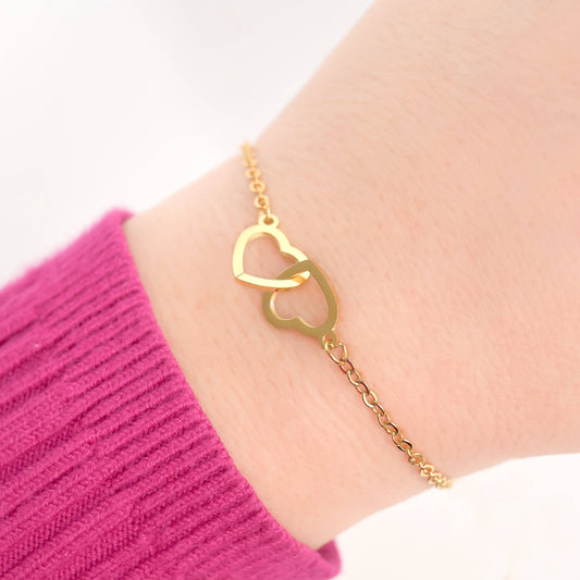 Two Hearts Bracelet