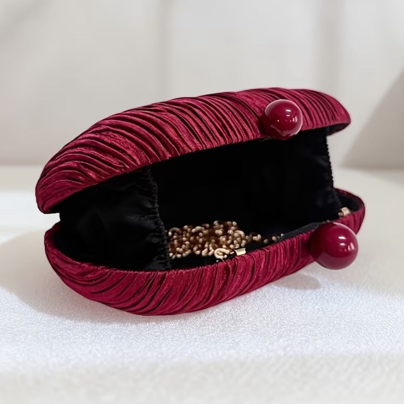 Regal Burgundy Clutch