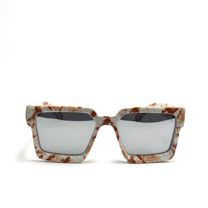 Spectacle Spectacle Stylish Marble Square Sunglasses