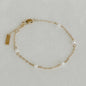 Lilian Gold Station Pearl Bracelet