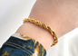 Bold 18k Gold Bracelets - Waterproof Thick Chain Bracelets