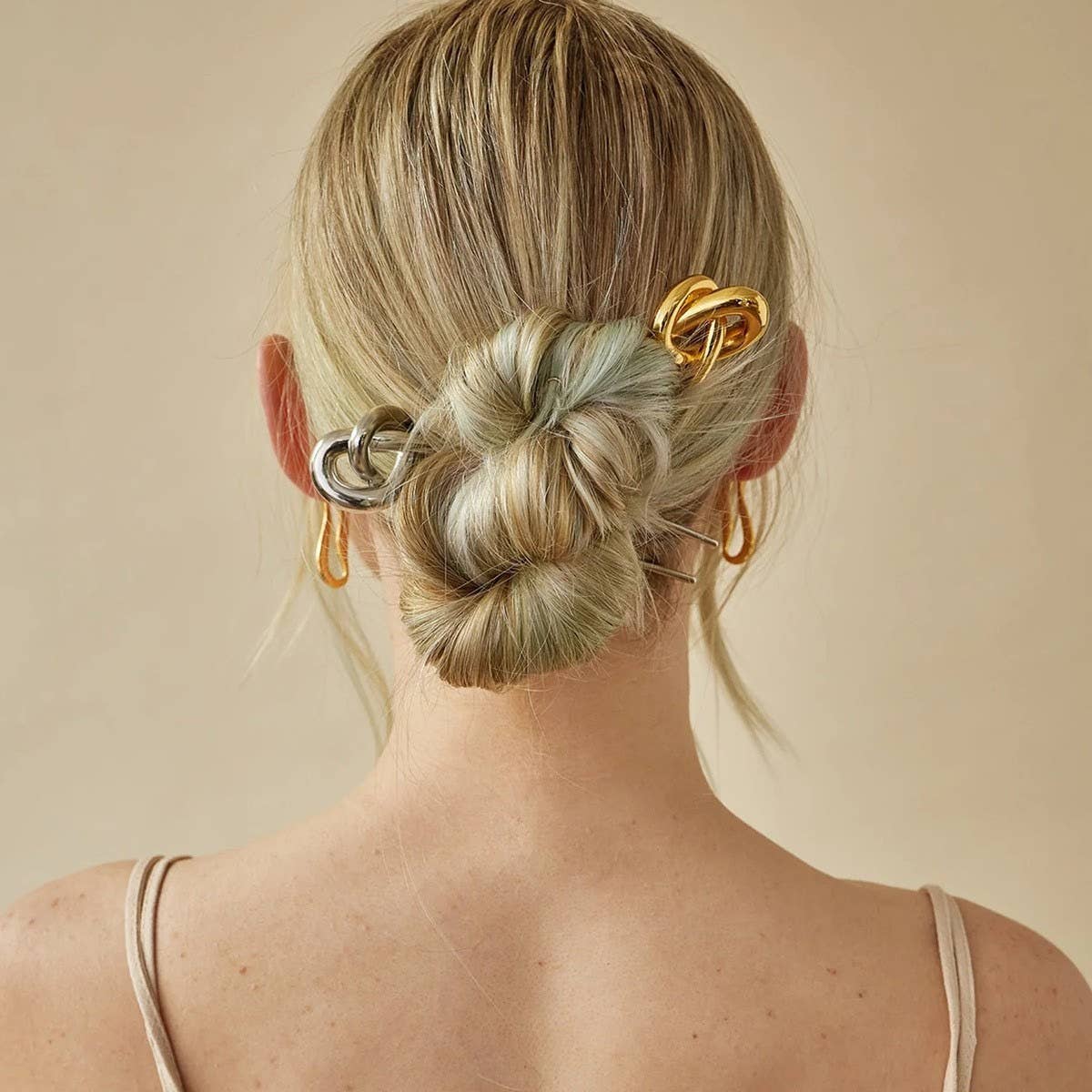 Minimalist Metal Hair Clips – Effortless Updos: Gold