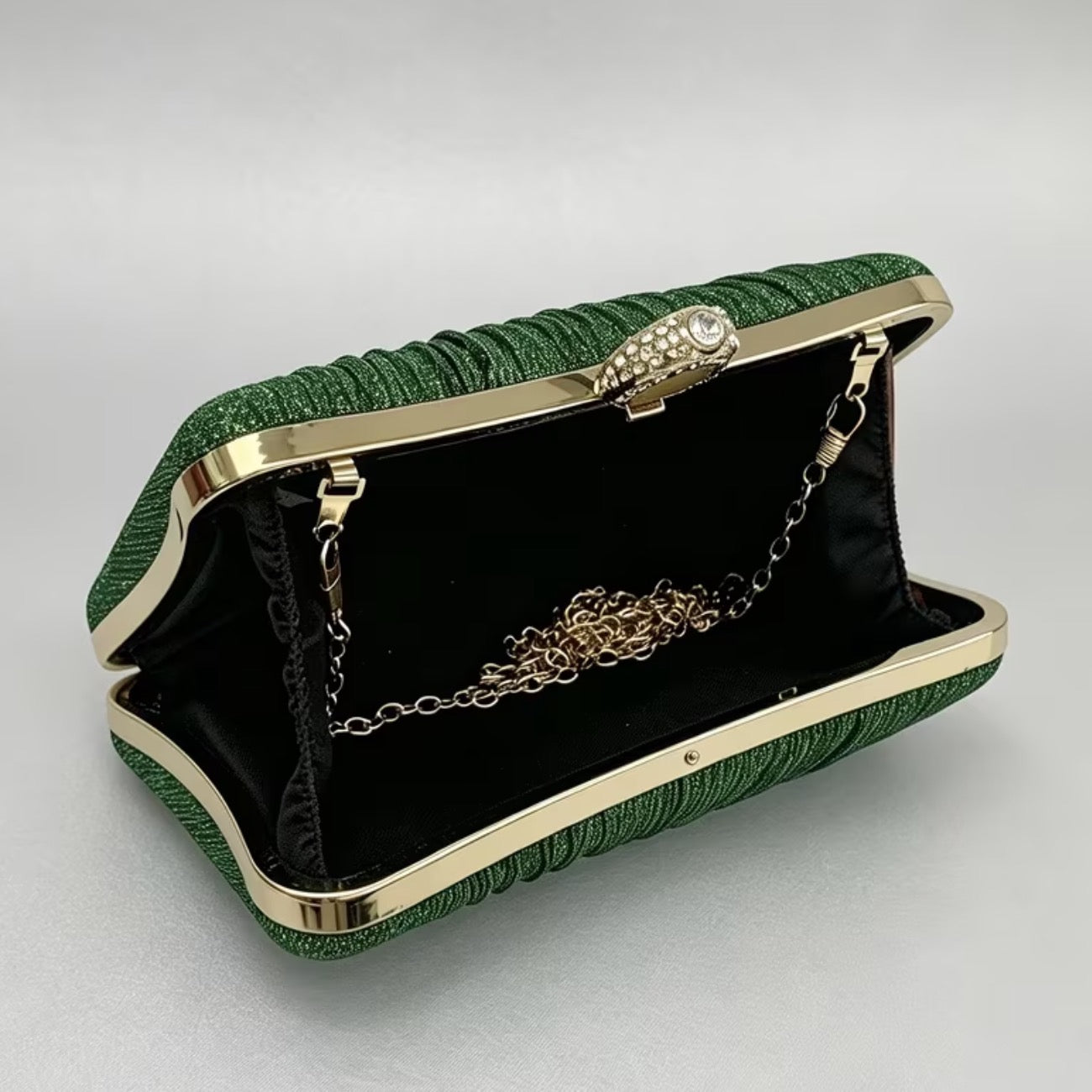 Pleated Royale Clutch