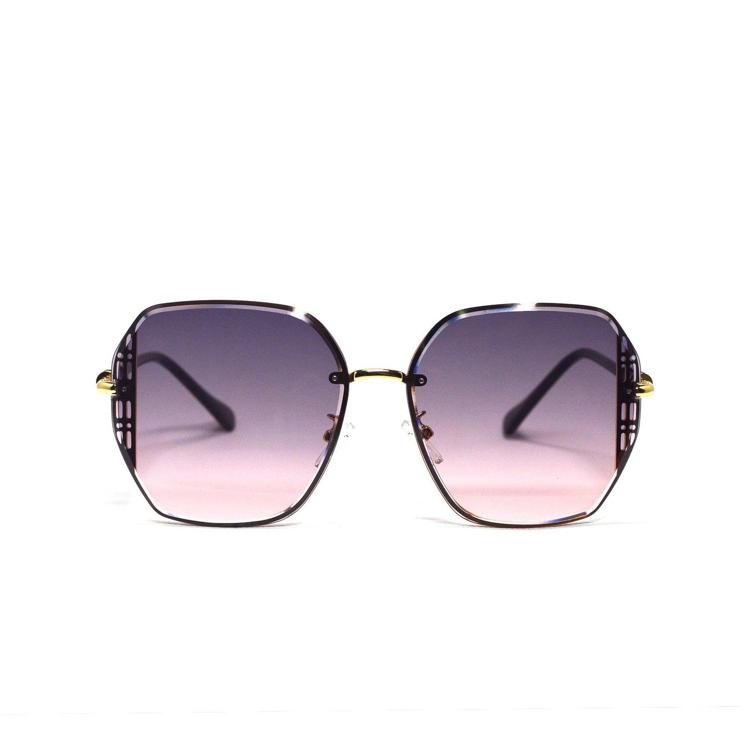 Ocular Obsetion metal Rimless Gradient Sunglasses