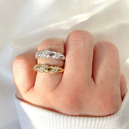 Diamond Twist Ring.