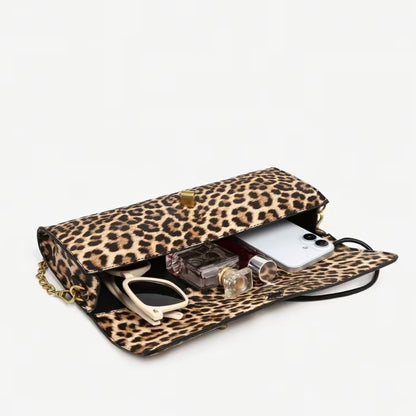 Antoinette Leopards Clutch