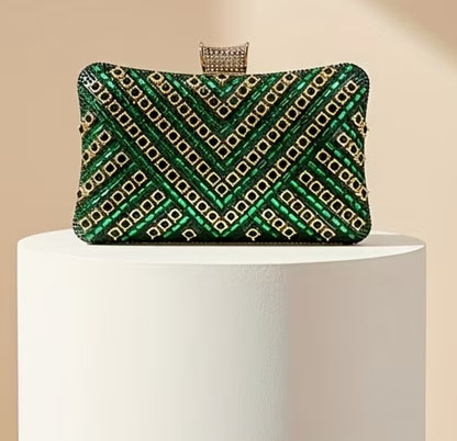 Emerald Petal Royale Clutch