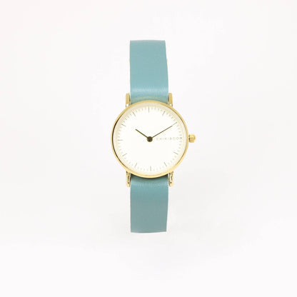 Aurora Turquoise/cream and gold women's watch