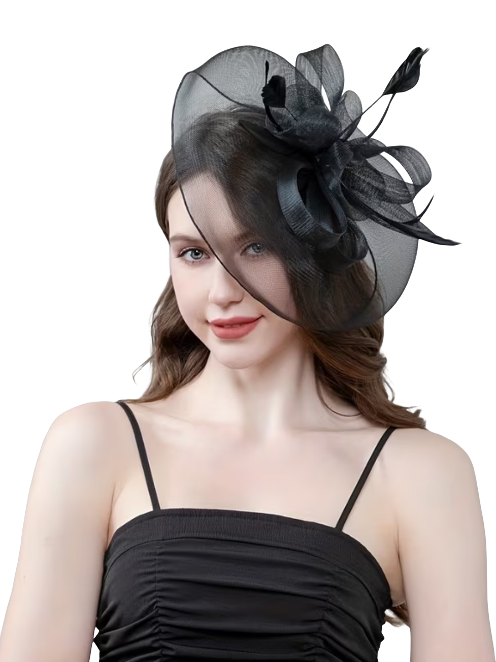 Mesh Feather Fascinators