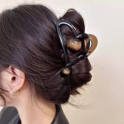 Dhalida Premium Tortoiseshell Hair Claw Clip, Hair Accessories : Marble