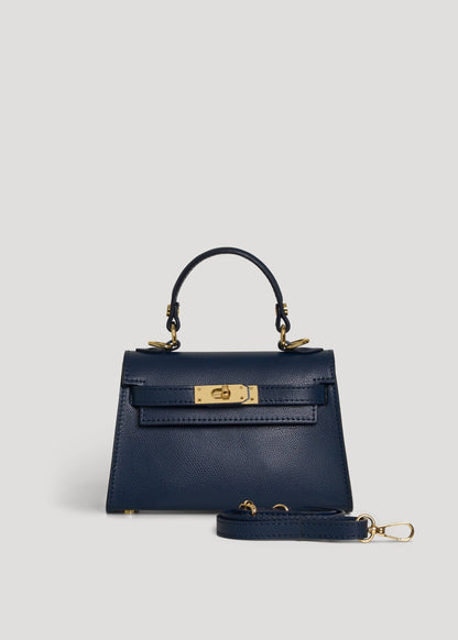 Victoria Bag in Navy Blue Epson Leather
