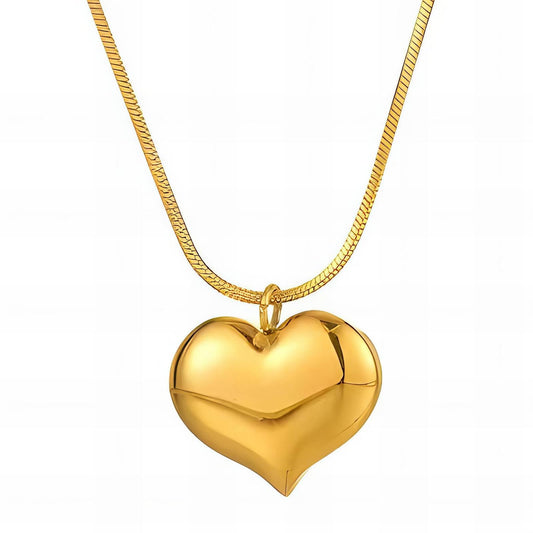 Laetitia Gold Heart Pendant Necklace