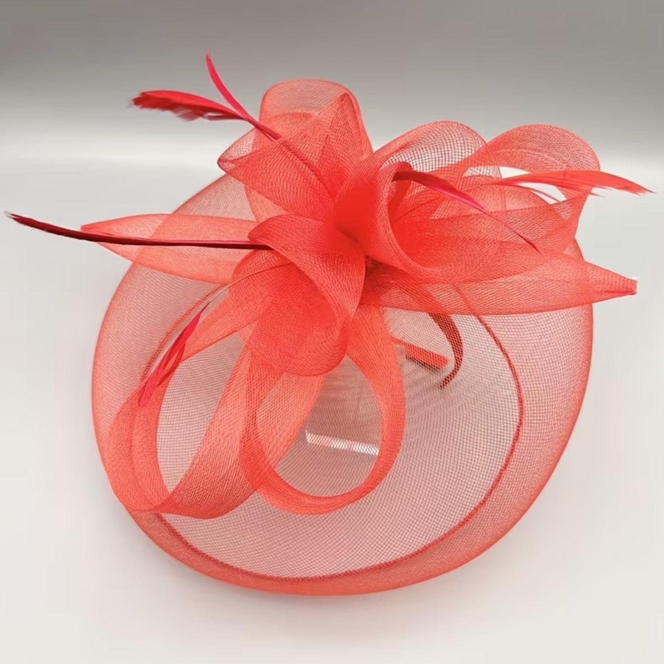Mesh Feather Fascinators