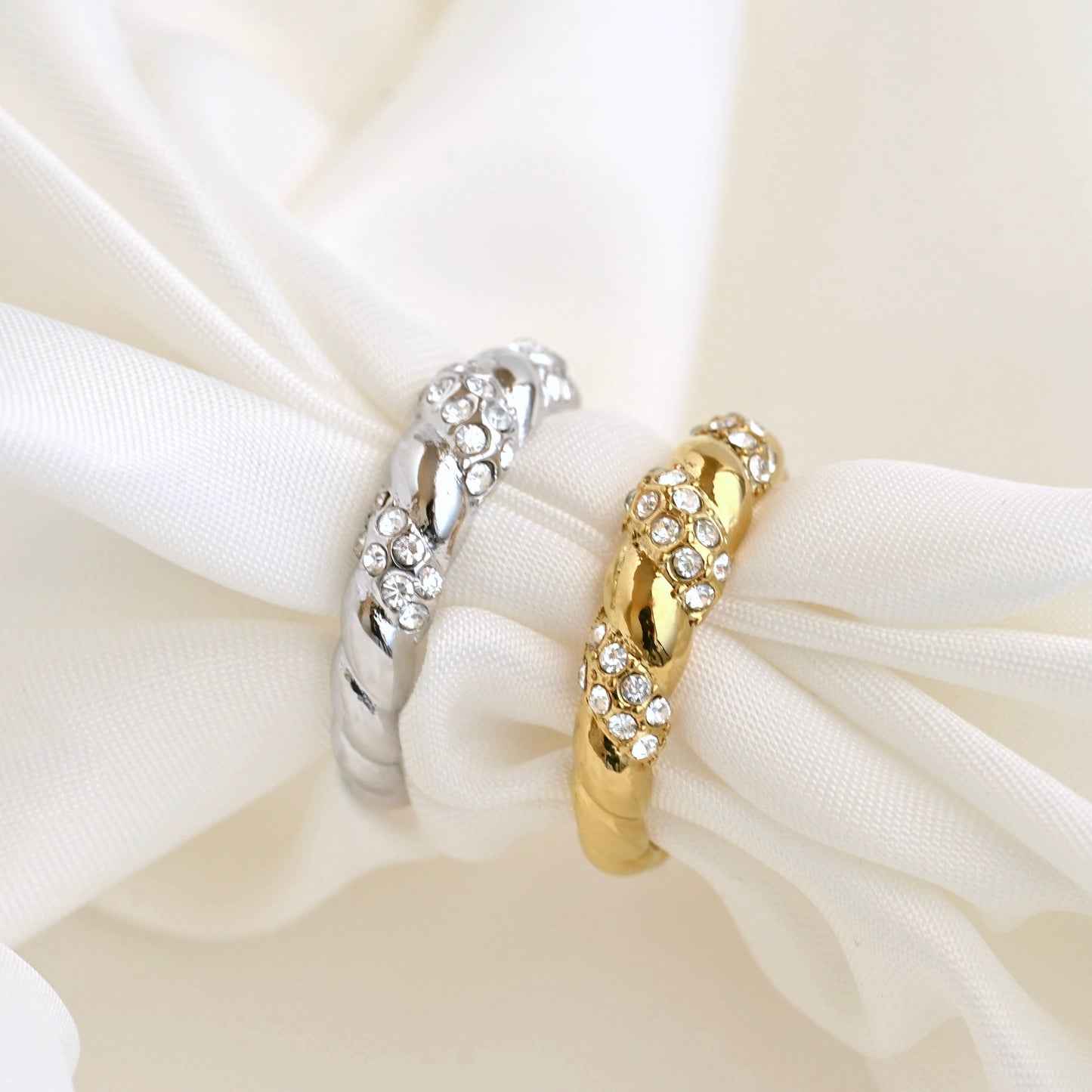 Diamond Twist Ring.